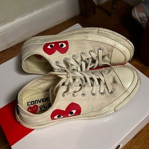 comme des garcons converse sneakers size 5 men 7 women